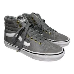 Vans | HI Top Gray / White Lace Up Sneakers Women’s 7 Mens 5.5